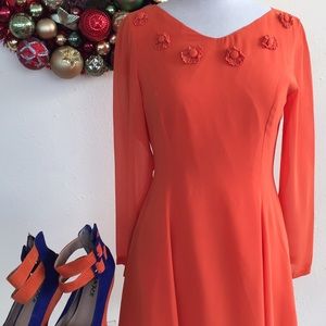 Orange 🍊 Flowy Dress 💜